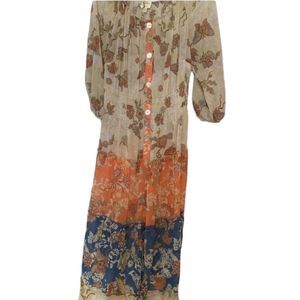 Plus Size Boho Floral Maxi Dress